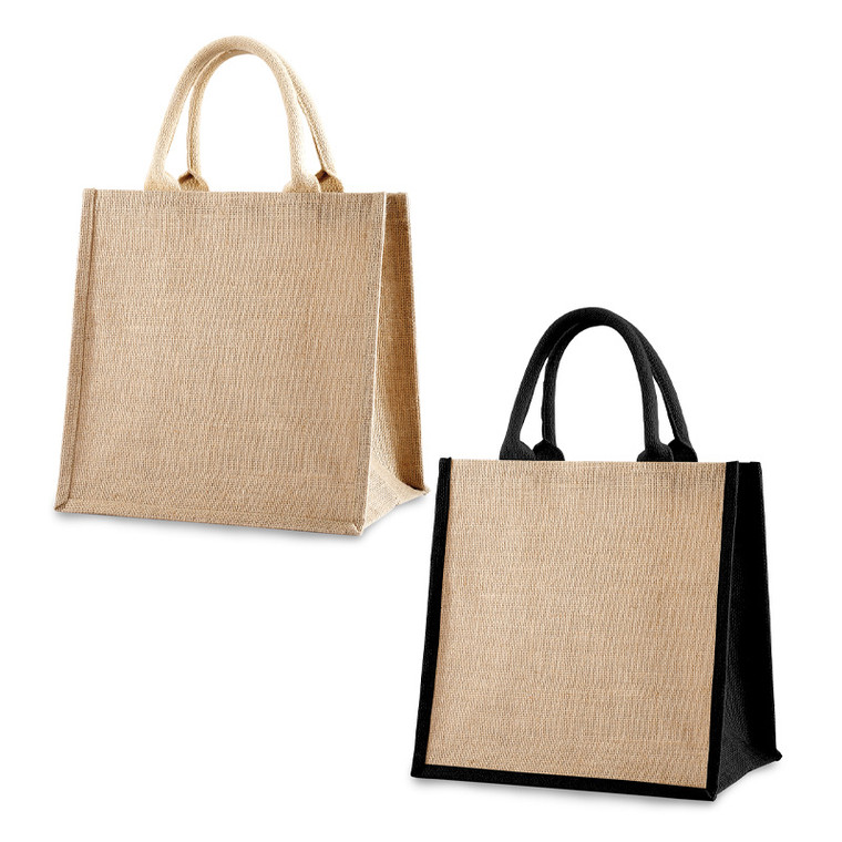 jute shopper tote bag