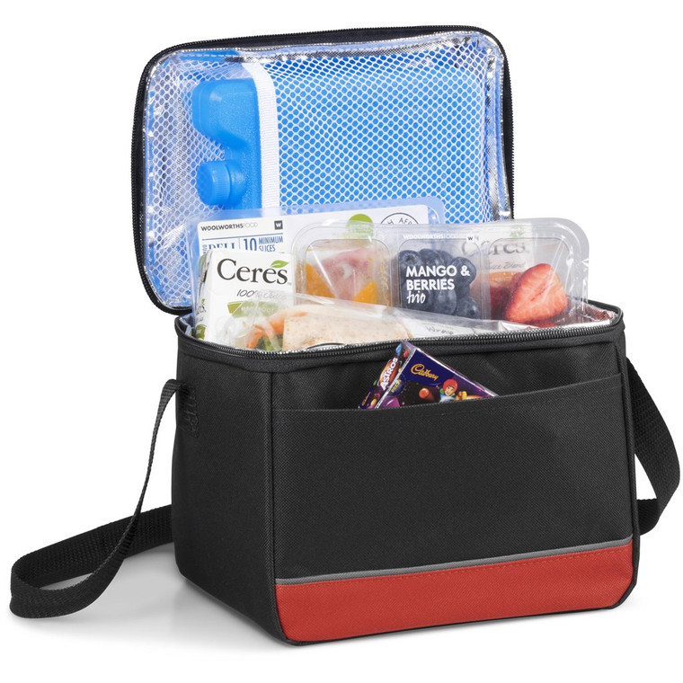 9 can cooler bag with iceblock