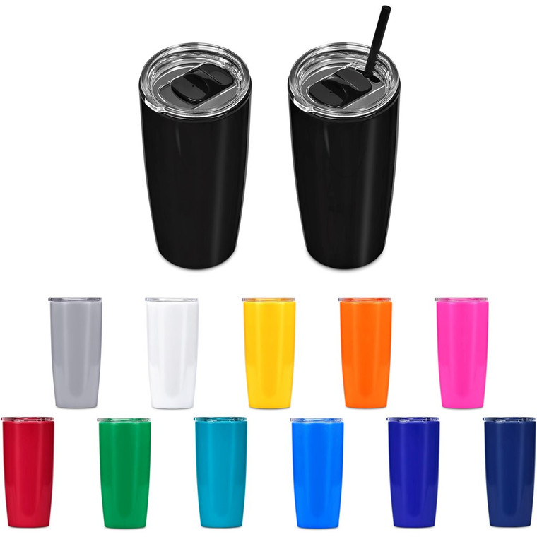 termal tumbler cup with straw