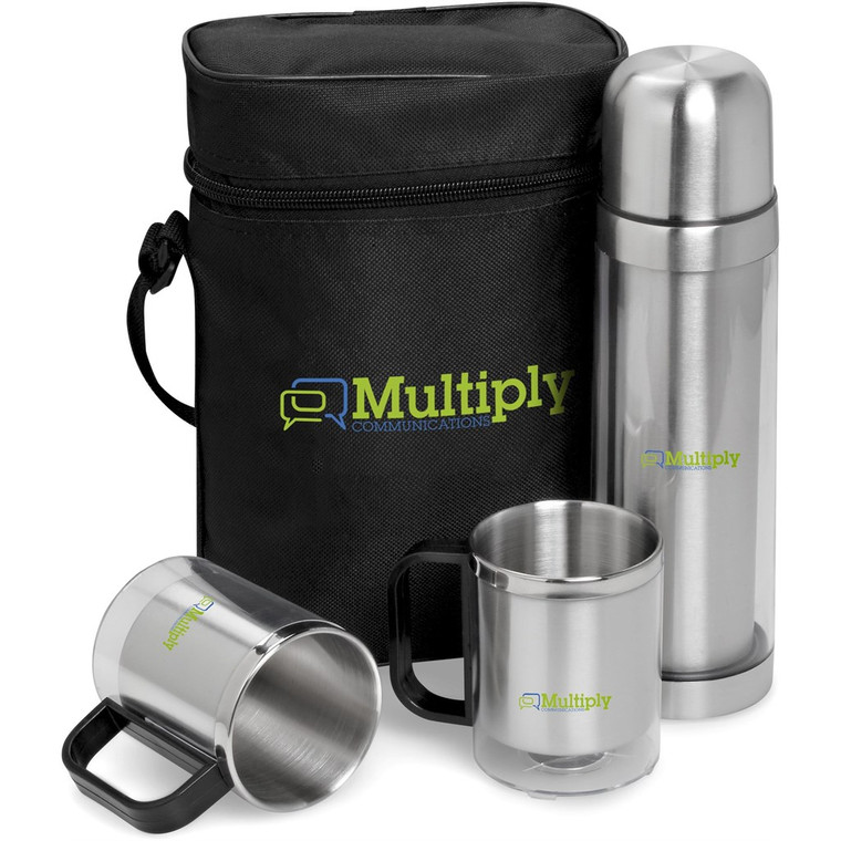thermal flask and mug gift set