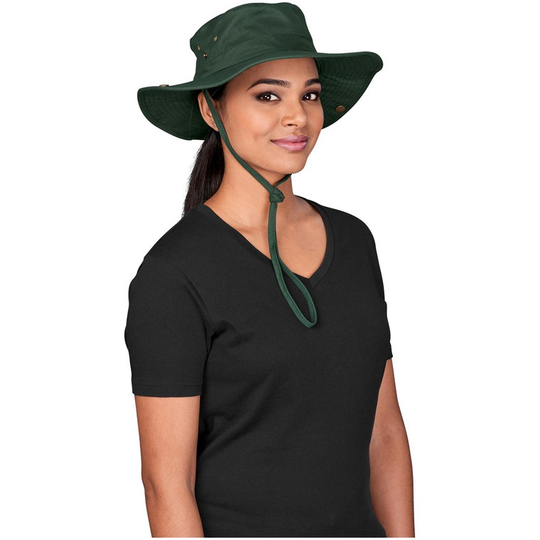 green safari bush hat