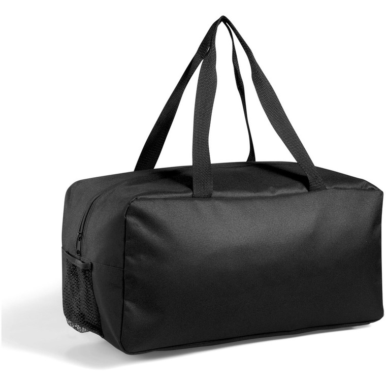 black sports duffle bag
