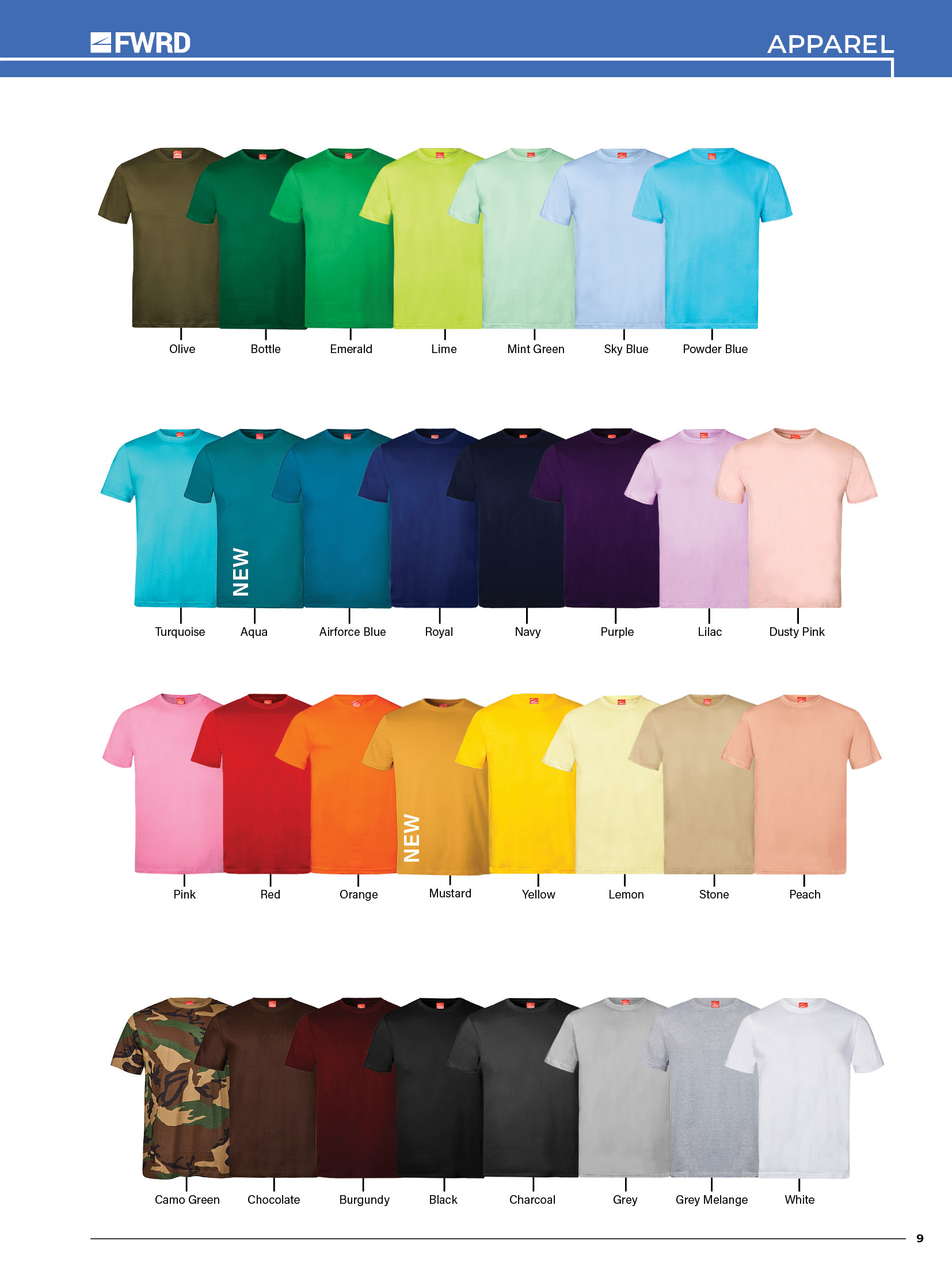 classic t-shirt colour swatch