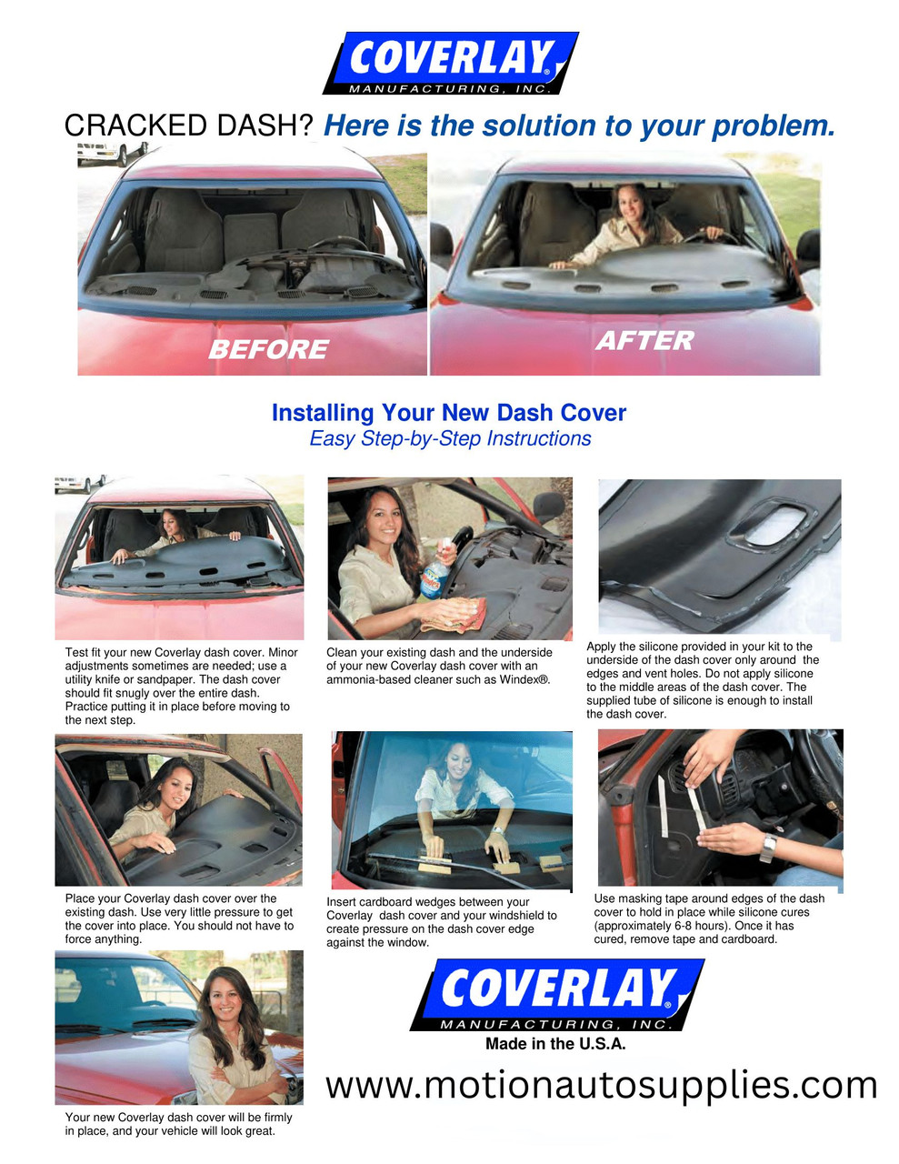 Coverlay Light Brown Dash Cover 10-720-LBR For 80-86 Nissan Datsun 720 Pickup