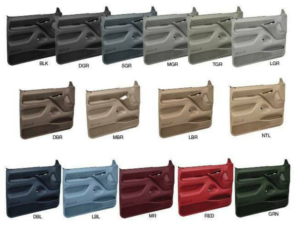 Coverlay Black Door Panel Inserts Front And Rear 17-97C-BLK Fits 99-05 Passat