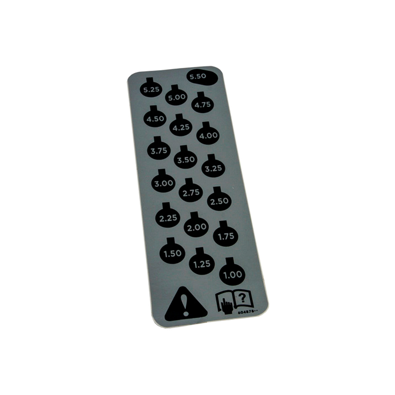 HUSTLER 604878 DECAL CUT HEIGHT - Genuine Part