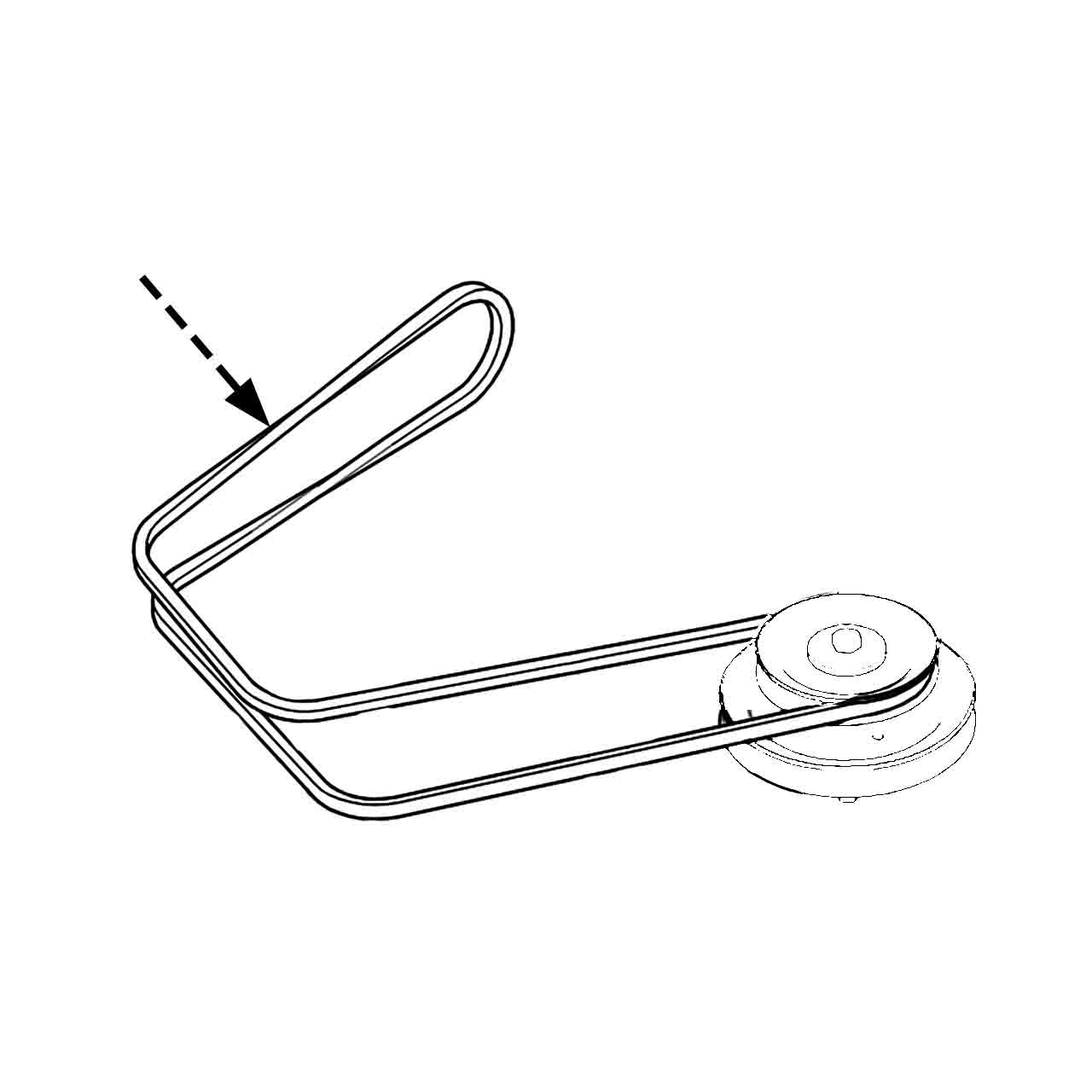 HUSTLER 606438 BELT 91.0 HA SECTION - Genuine Part