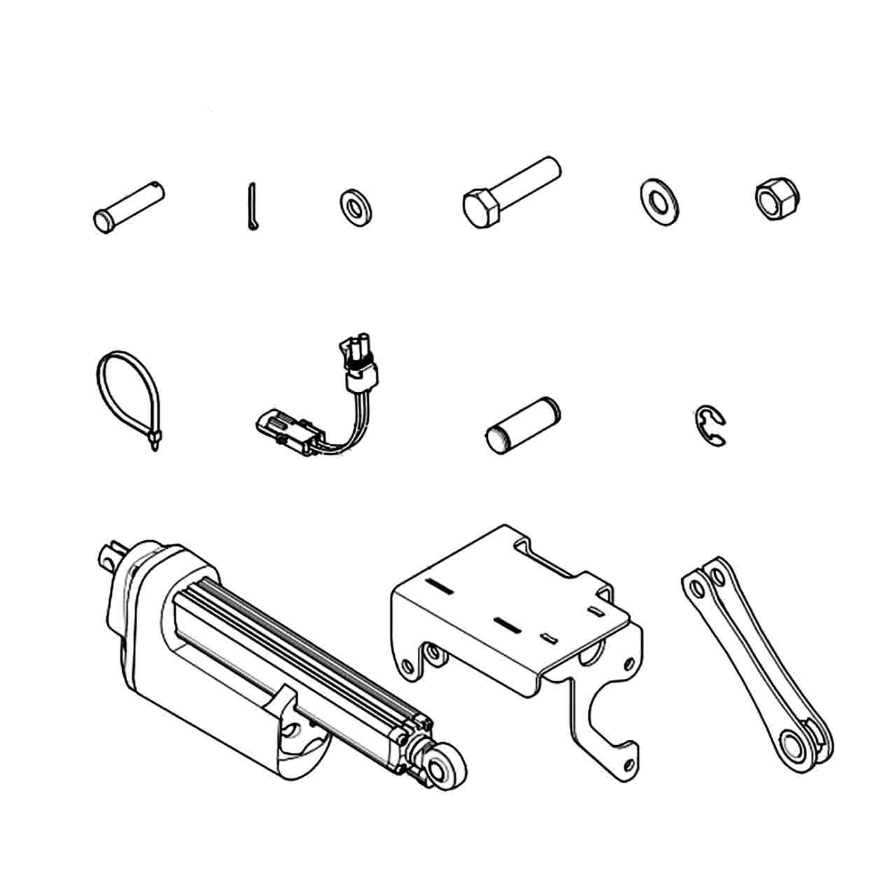 123583 - KIT RETRO-FIT DECK LIFT - HUSTLER Genuine Part