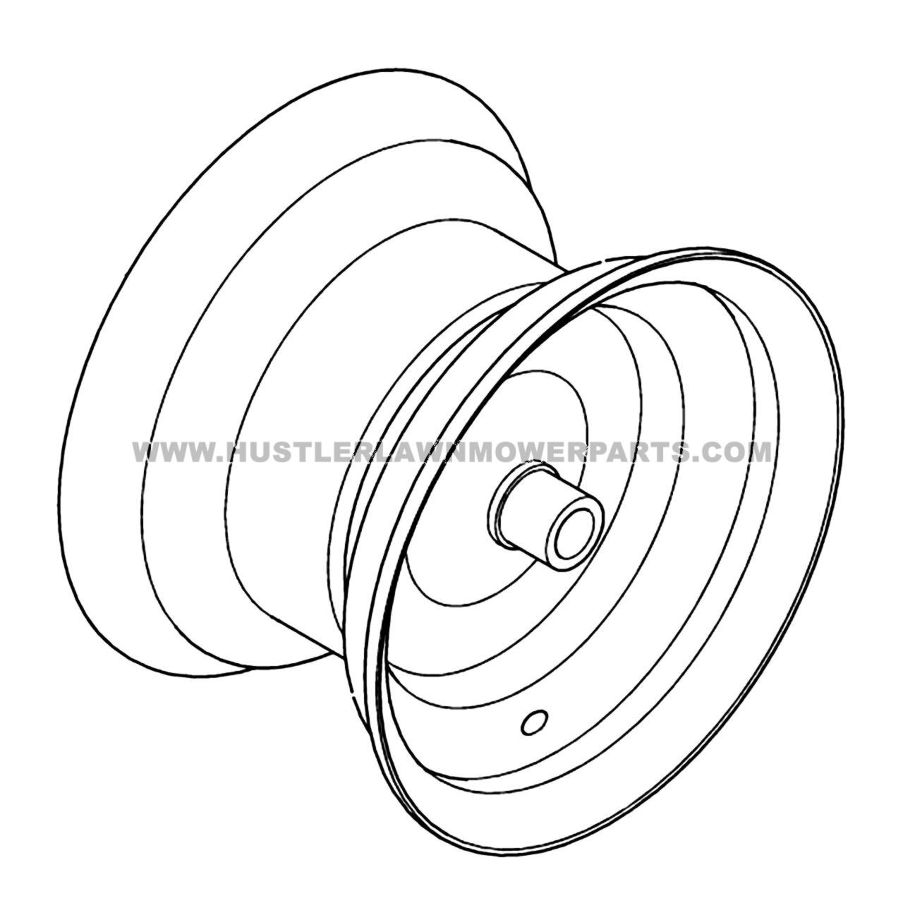606998 - WHL 8X5.38 0X0.0 SLV - HUSTLER Genuine Part