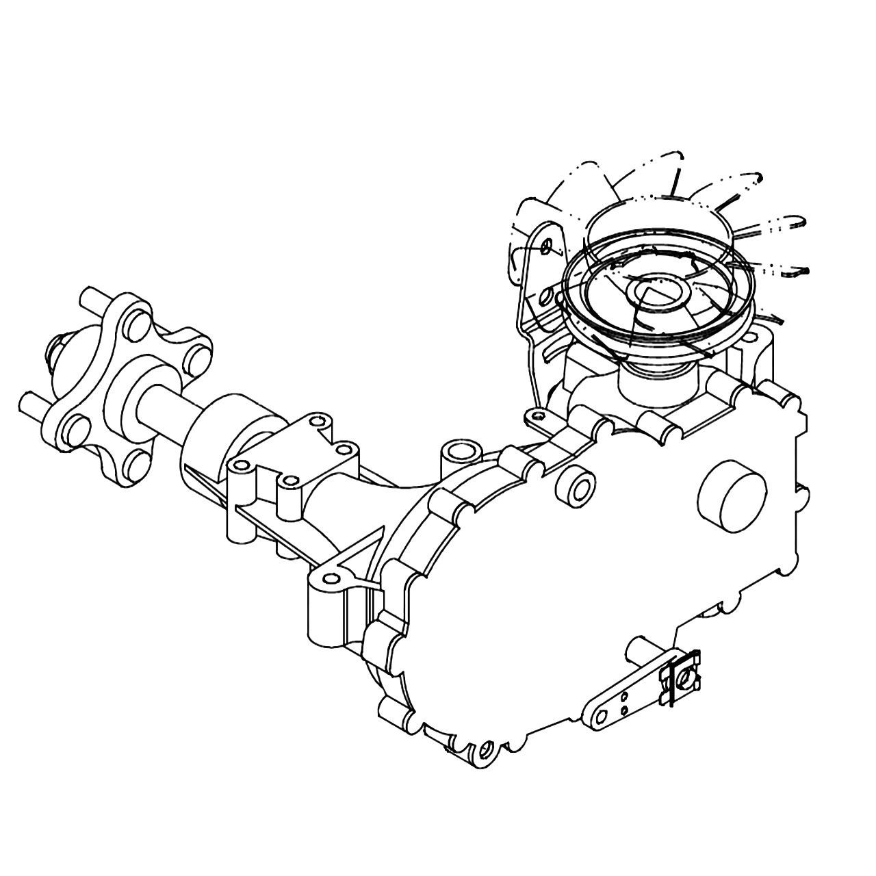 HUSTLER 604432 - ZT3100 24.74:1 LH TRANS - HUSTLER genuine Part Number  604432