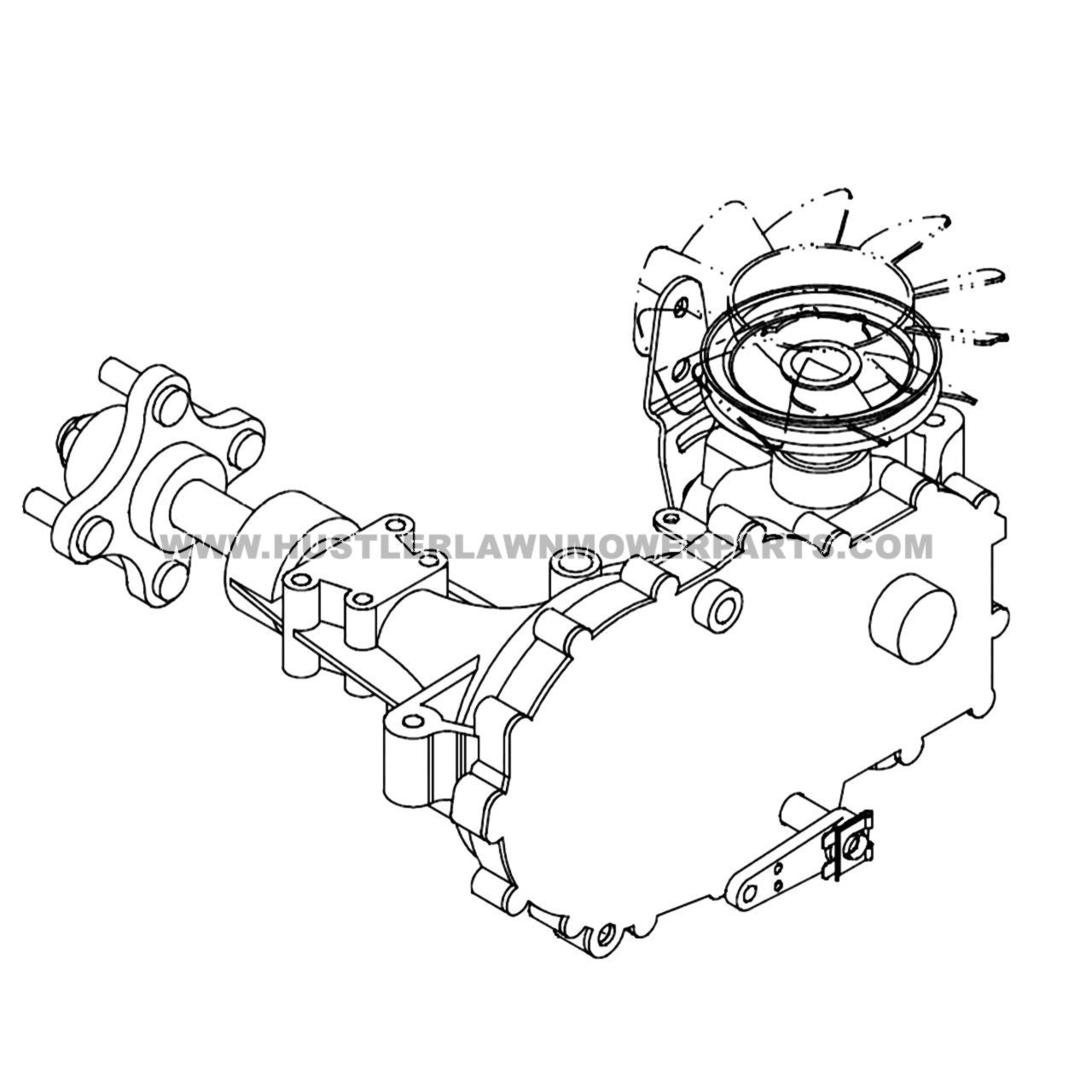 604432 - ZT3100 24.74:1 LH TRANS - HUSTLER Genuine Part