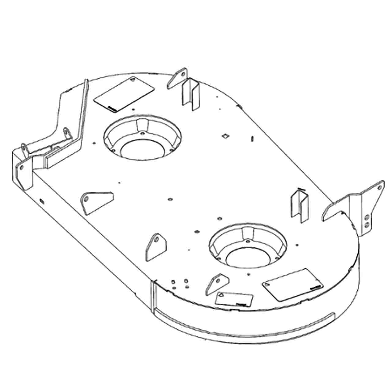 554639 - SVC DECK DECAL ASSY 42 - HUSTLER Genuine Part
