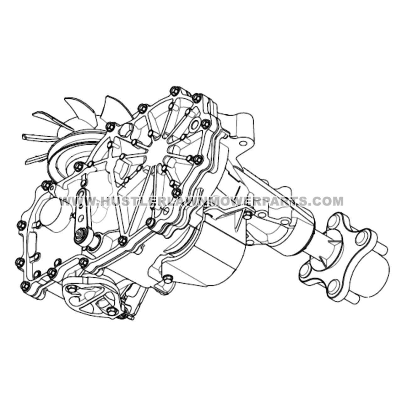 607754 - ZT3100 20.69:1 TRANS - HUSTLER Genuine Part