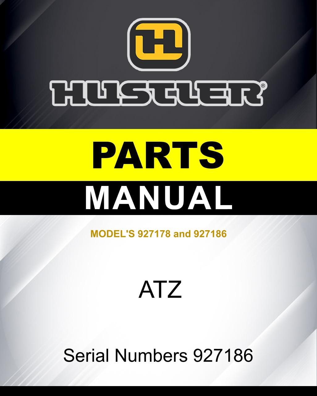 Hustler ATZ SN 927186 parts manual | Hustler Lawnmower Parts