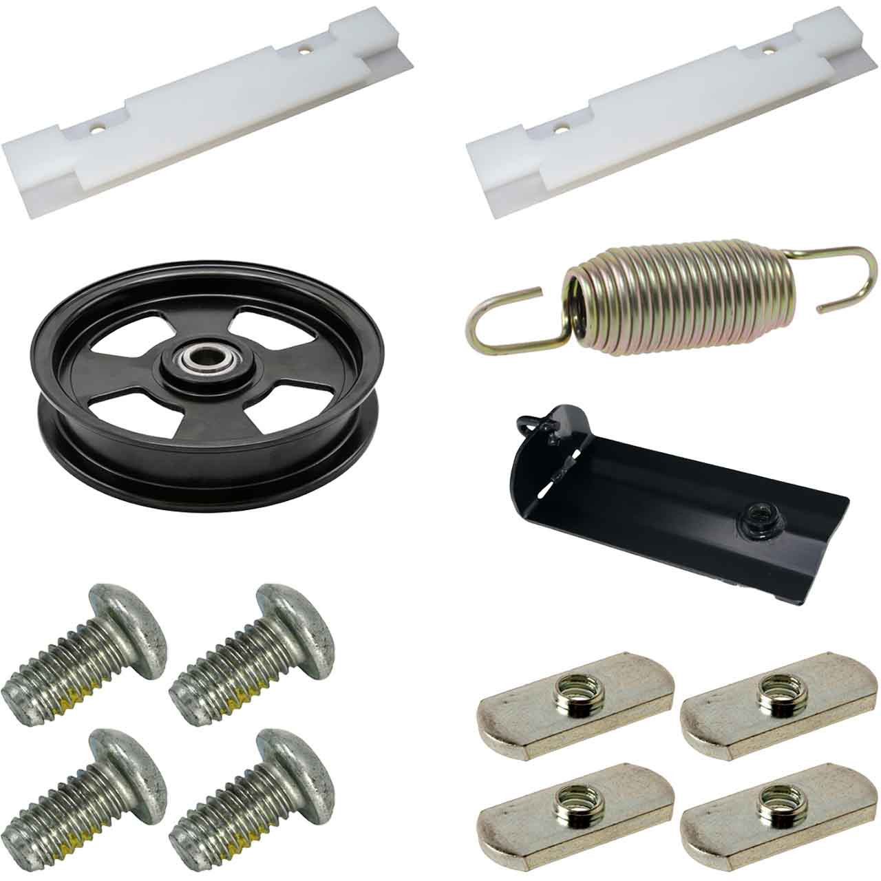 Idler Slide Complete Kit With Pulley For Hustler Mower X-One 72