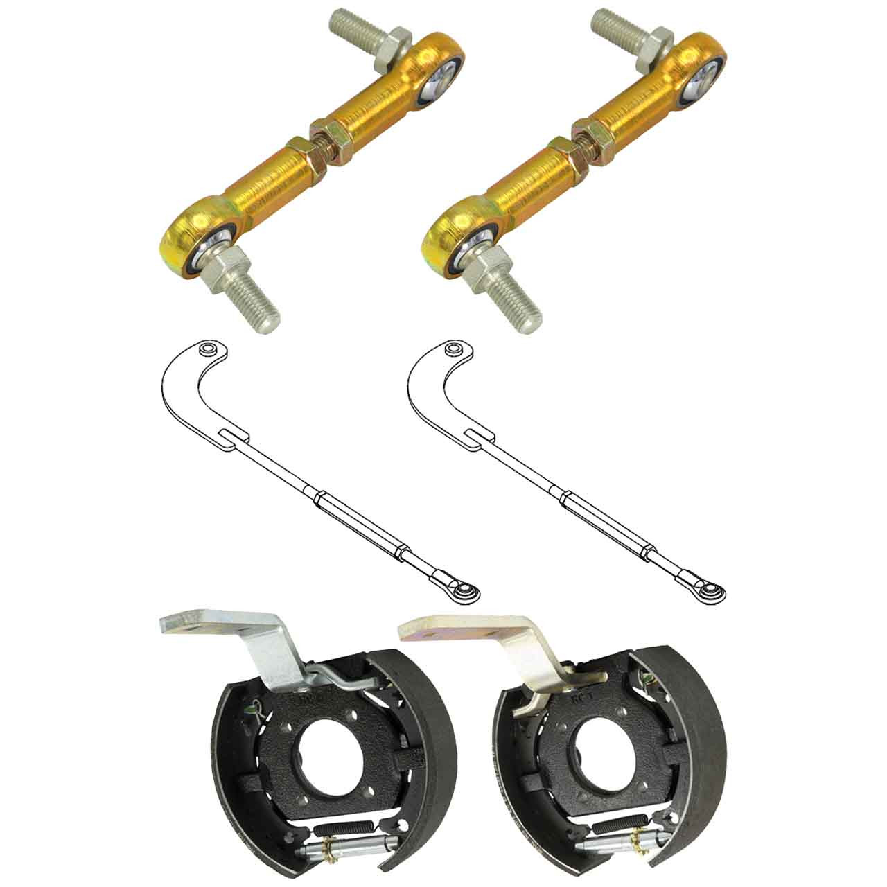 hustlerock出品 Brake System Kit For Hustler Hustler Z Diesel 60 Model 943233US