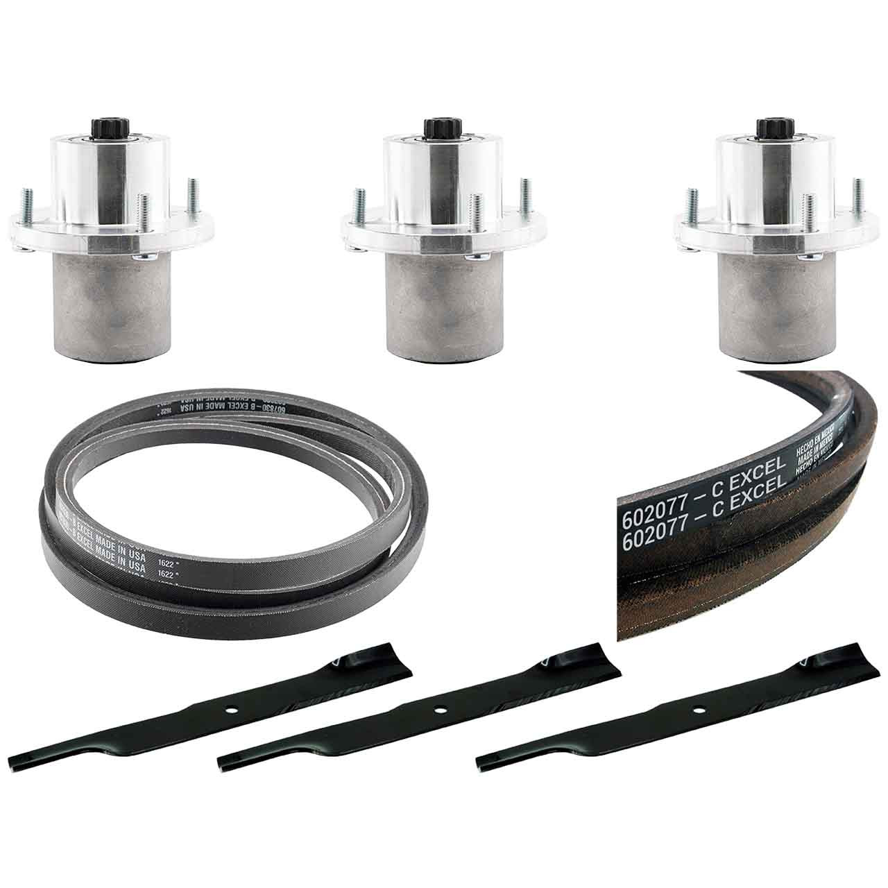 Spindle and Blade & Belt Kit For Hustler Raptor XDX 60