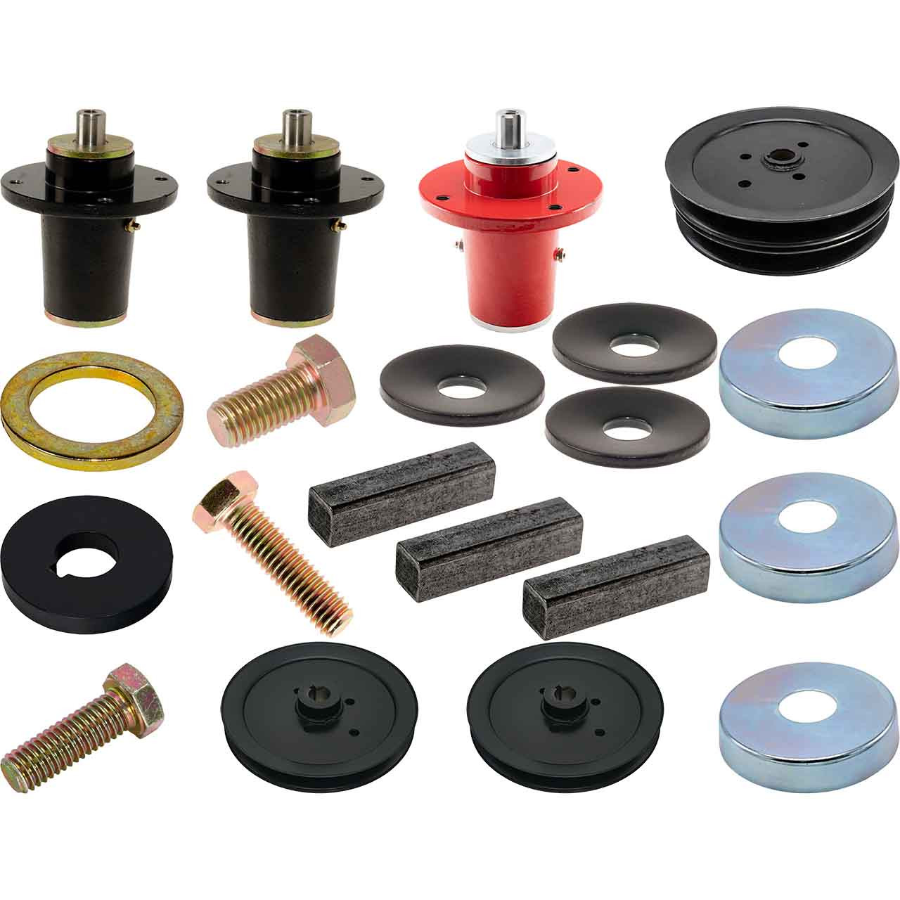 willie’s AST AX SP Complete Spindle Kit With Pulleys For Hustler Super Z 72