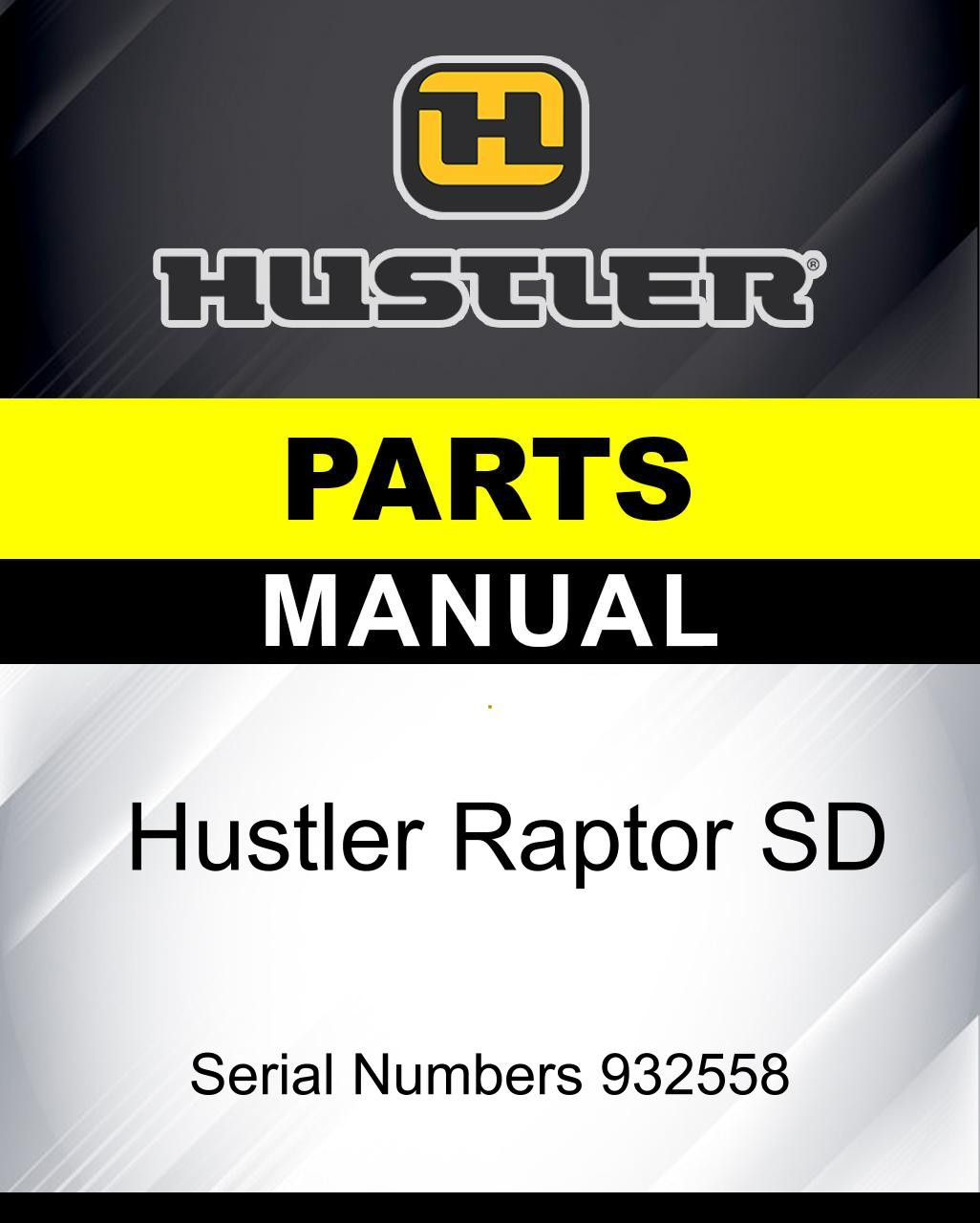 Raptor SD OEM Replacement Parts | Hustler Lawn Mower Parts