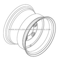 HUSTLER 606255 - WHEEL 10X7 - Image 2