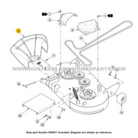 HUSTLER RAPTOR DISCHARGE CHUTE 606931 - Diagram