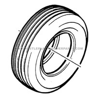 HUSTLER 747402 TIRE 13x5-6 4PLY RIB TL - Genuine Part