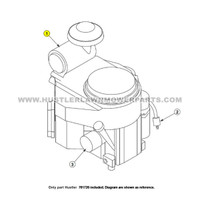 Parts lookup Hustler 761726 Lawn Mower Air Filter OEM diagram