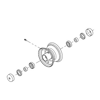 クラッシュナイン 786079 - WHL 6X3.25 SLV - HUSTLER Genuine Part