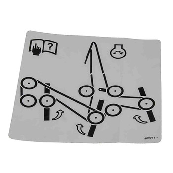 HUSTLER 602711 - DECAL BELT ROUT HDZ RD - HUSTLER genuine Part Number 602711