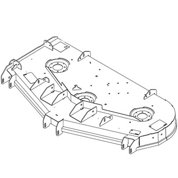 HUSTLER 554865 - SVC DECK DECAL - HUSTLER genuine Part Number 554865
