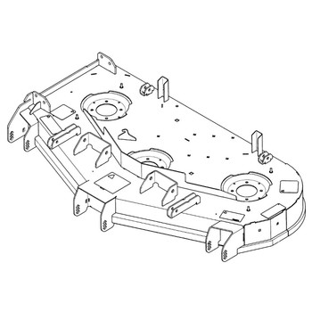 HUSTLER 554802 - SVC DECK DECAL ASSY 48" - HUSTLER genuine Part Number 554802