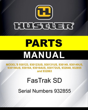 Hustler FasTrak SD SN 930164US parts manual | Hustler