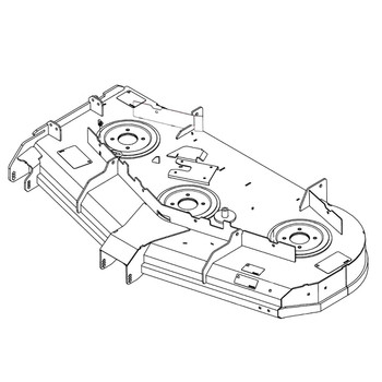 HUSTLER 555585 - SVC DECK DECAL 60" SD - HUSTLER genuine Part Number 555585