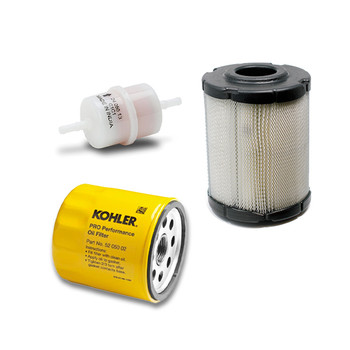 Hustler Fastrak SDX 54 Kohler Confidant Series ZT730 23 HP Filter Kit OEM