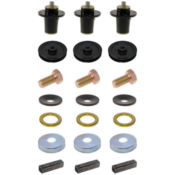 Complete Spindle Kit With Pulleys For Hustler HyperDrive 60" Model 942961