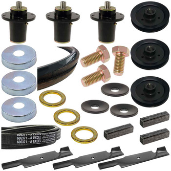 Complete Deck Moving Parts Maintenance Kit For Hustler Hustler Super S 52" Model 943142