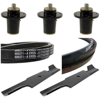 Spindle and Blade & Belt Kit For Hustler Hustler Super S 48" Model 943126
