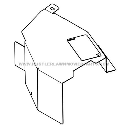 HUSTLER 553854 - SVC 52 BELT COVER - Image 2