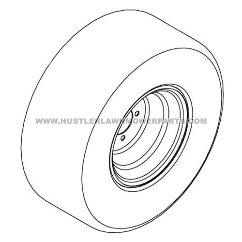 HUSTLER 605728 - TIR/WHL 23X11.00-10 SLV - Image 2