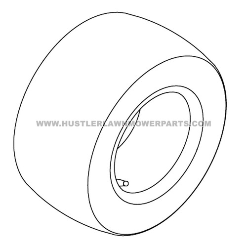 HUSTLER 606134 - TIR/WHL 18X10.50-10 SLV - Image 2