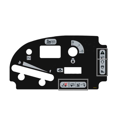HUSTLER 602232 - DECAL INST PANEL HONDA - HUSTLER genuine Part Number 602232