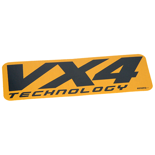 HUSTLER 603092 - DECAL VX4 TECHNOLOGY - Image 1