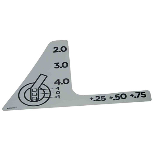 HUSTLER 604285 - DECAL CUT HEIGHT - HUSTLER genuine Part Number 604285