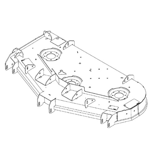 HUSTLER 554861 - SVC DECK DECAL - HUSTLER genuine Part Number 554861