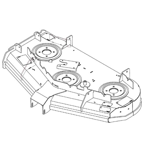 HUSTLER 555584 - SVC DECK DECAL 52" SD - HUSTLER genuine Part Number 555584