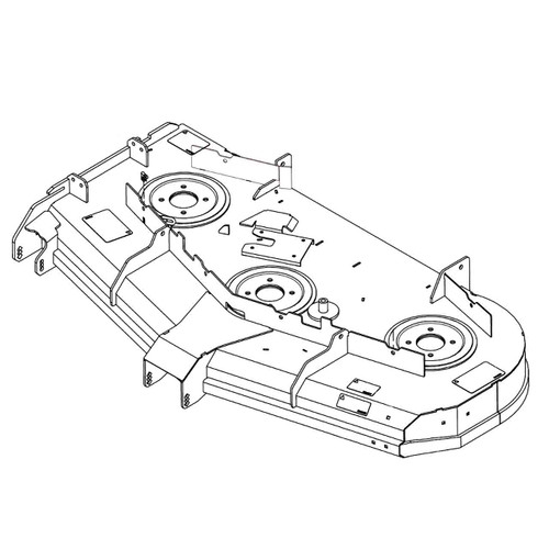 HUSTLER 555585 - SVC DECK DECAL 60" SD - HUSTLER genuine Part Number 555585