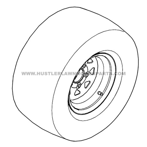 HUSTLER 603773 - TIR/WHL 26X12.00-12 BLK - Image 2