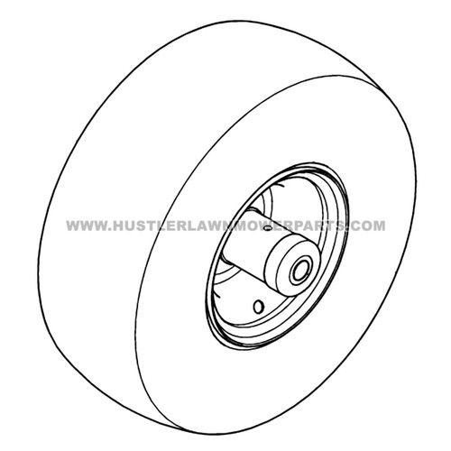 HUSTLER 607528 - TIR/WHL 15X6.00-6 BLK - Image 2