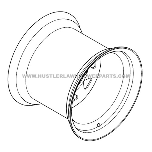 HUSTLER 607538 - WHEEL ASSY 12 X 10.50 - Image 2