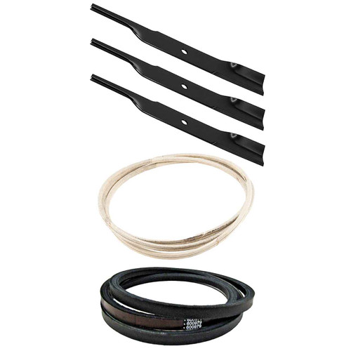 Hustler Fastrak 54" Blades x3 & Belts Kit OEM (H-F-CW)